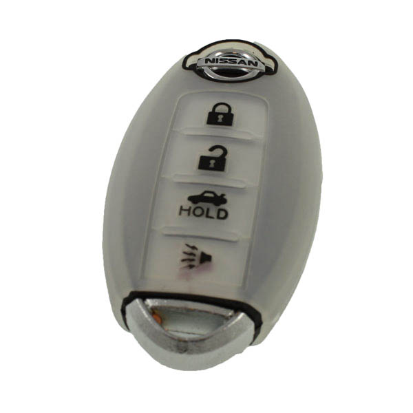Nissan 4-knops smartkey sleutelcover – transparant