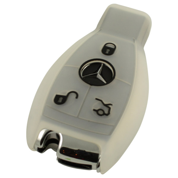 Transparante Mercedes 3-knops smart key
