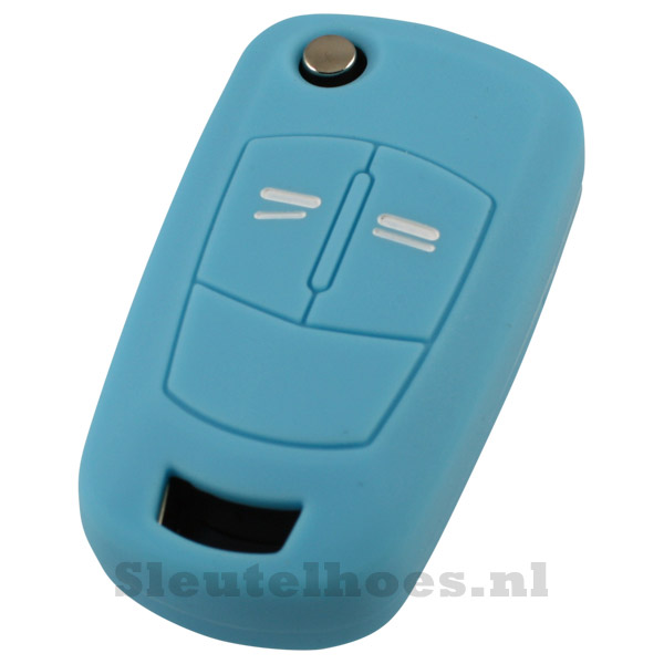 Opel 2-knops klapsleutel sleutelcover – lichtblauw